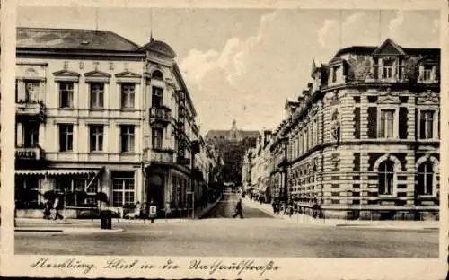 Ak Flensburg in Schleswig Holstein, Blick in die Rathausstraße