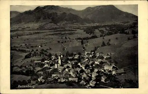 Ak Rettenberg im Allgäu, Gesamtansicht, Luftbild