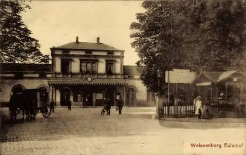 Ak Wissembourg Weißenburg Elsass Bas Rhin, Bahnhof