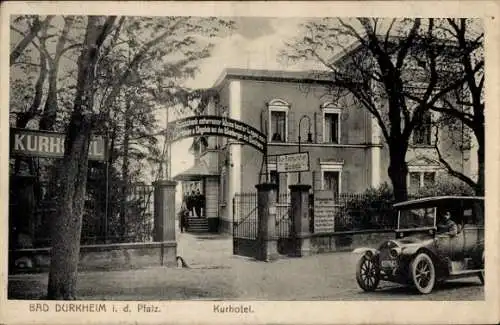 Ak Bad Dürkheim am Pfälzerwald, Kurhotel, Automobil