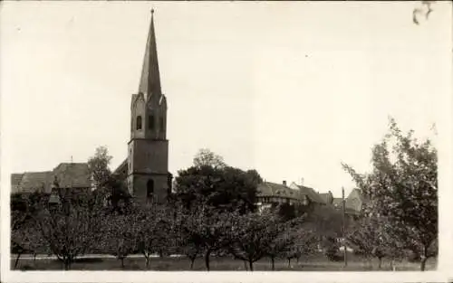 Ak Jockgrim in der Pfalz, Kirchenansicht