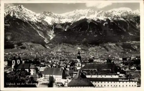 Ak Innsbruck in Tirol, Gesamtansicht, Nordkette