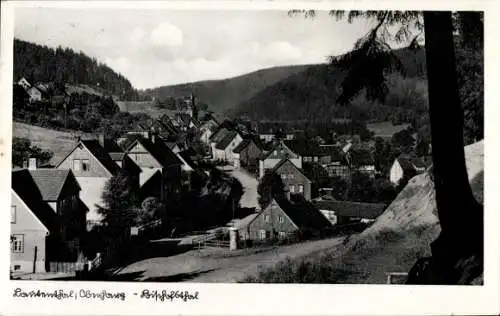 Ak Clausthal Zellerfeld im Oberharz, Gesamtansicht, Fachwerkhaus