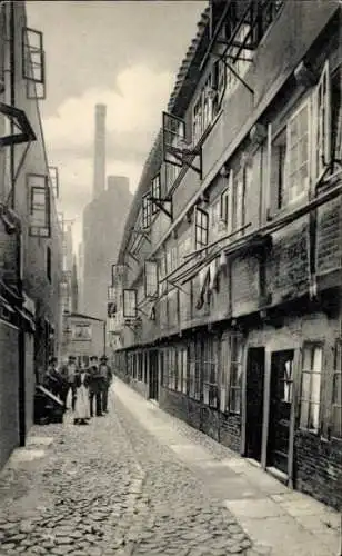 Ak Hamburg Altstadt, Hof Brauerknechtgraben 29, Anwohner