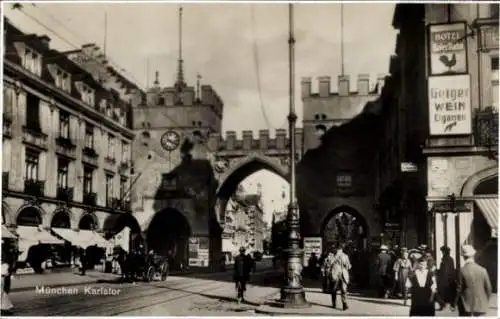 Ak München, Karlstor, Hotel