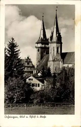 Ak Ohrnberg Öhringen im Hohenlohekreis, Schloss, Kirche