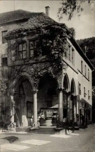 Ak Heidelberg am Neckar, Brunnenhalle am Soldatenbau