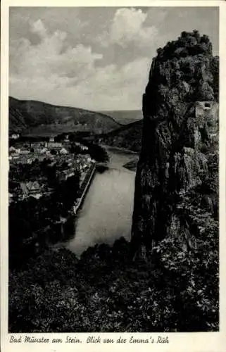 Ak Bad Münster am Stein, Blick von der Emma's Ruh