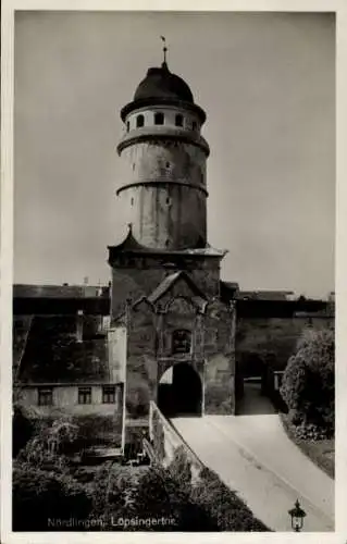 Ak Nördlingen in Schwaben, Löpsingertor