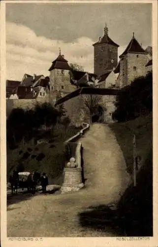 Ak Rothenburg ob der Tauber Mittelfranken, Kobolzeller Tor