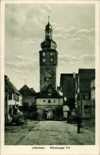 Ak Uffenheim in Mittelfranken Bayern, Würzburger Tor