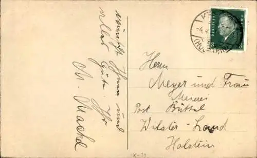 Ak Glückwunsch Ostern, Veilchen, Weidenkätzchen