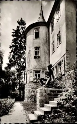 Ak Tübingen am Neckar, Hölderlinturm, Denkmal Ivo Beucker