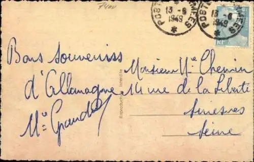 Ak Tübingen am Neckar, Teilansicht, Kirche