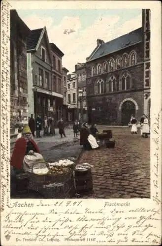 Ak Aachen, Fischmarkt