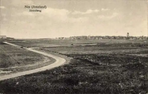 Ak Nes Ameland Fryslân Niederlande, Strandweg