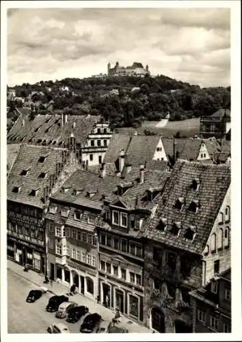 Ak Coburg in Oberfranken, Veste, Marktplatz