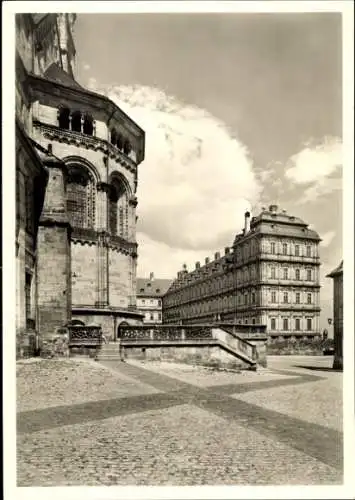 Ak Bamberg in Oberfranken, Dom, Ostchor, Pavillon Neue Residenz