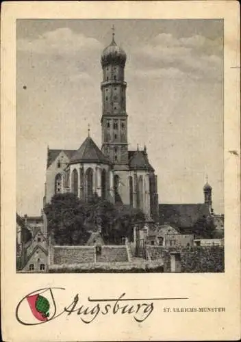 Ak Augsburg in Schwaben, St. Ulrichs-Münster