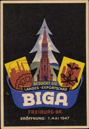 Ak Freiburg im Breisgau, Landes-Exportschau BIGA 1947