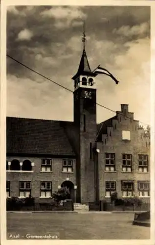 Ak Axel Zeeland Niederlande, Rathaus