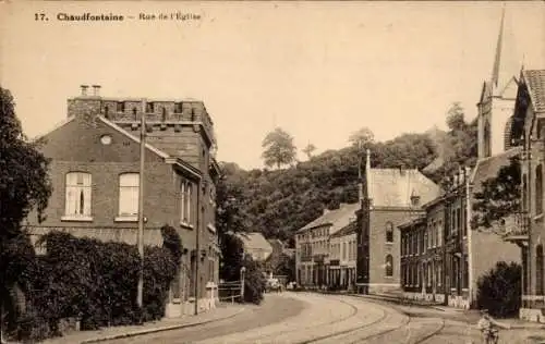 Ak Chaudfontaine Wallonien Lüttich, Rue de l'Eglise