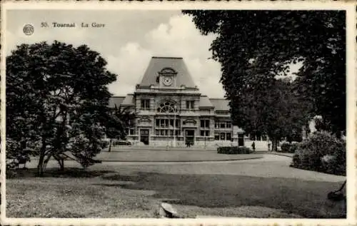 Ak Tournai Wallonien Hennegau, Gare