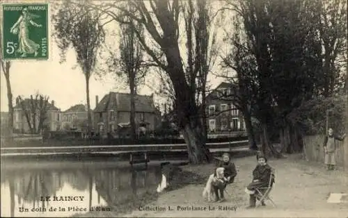 Ak Le Raincy Seine Saint Denis, Stück Wasser