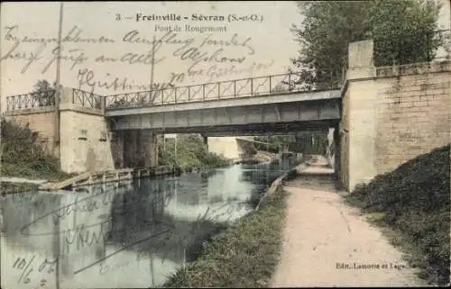 Ak Freinville Sevran Seine Saint Denis, Pont de Rougemont