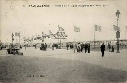 Ak Malo les Bains Nord, Rotonde de la Digue