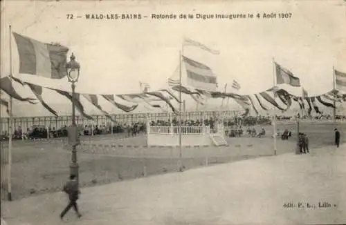 Ak Malo les Bains Nord, Rotonde de la Digue