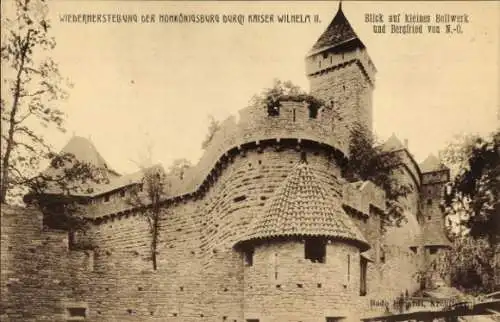 Ak Orschwiller Orschweiler Elsass Bas Rhin, Kleines Bollwerk, Bergfried