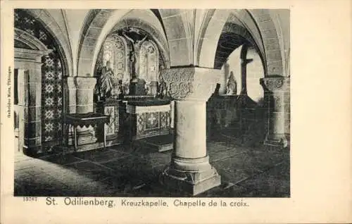 Ak Obernai Elsass Bas Rhin, Odilienberg Mont Sainte Odile, Kreuzkapelle