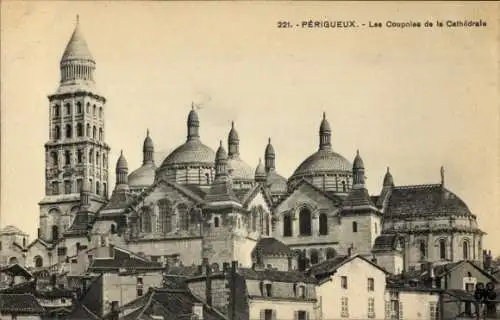 Ak Périgueux Dordogne, Les Coupoles de la Cathedrale