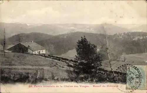 Ak Le Hohneck Lothringen Vosges, Panorama