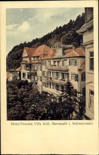 Ak Bad Herrenalb im Schwarzwald, Hotel Pension Villa Kull