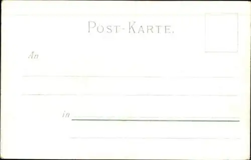 Litho Lindau am Bodensee Schwaben, Türme, Leuchtturm, Hafeneinfahrt