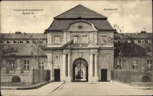 Ak Berlin Wedding, Virchow Krankenhaus, Hauptportal