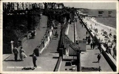 Ak Clacton-on-Sea Essex England, Marine Parade Ost