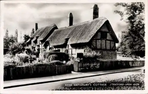 Ak Stratford-upon-Avon, Warwickshire, England, Anne Hathaways Cottage