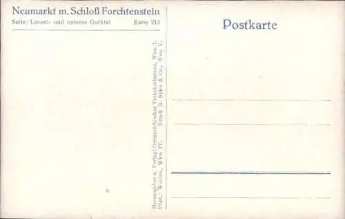 Ak Neumarkt in der Steiermark, Schloss Forchtenstein