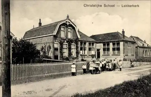 Ak Lekkerkerk Südholland, Christelijke School