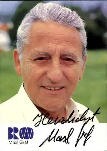 Ak Schauspieler Maxl Graf, Portrait, Autogramm