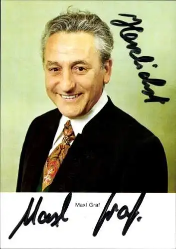 Ak Schauspieler Maxl Graf, Portrait, Autogramm