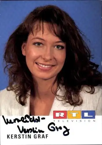 Ak Schauspielerin Kerstin Graf, Portrait, Autogramm