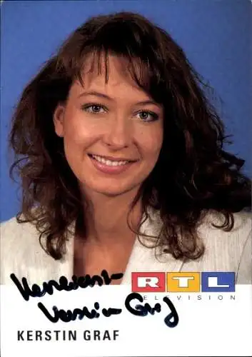 Ak Schauspielerin Kerstin Graf, Portrait, Autogramm