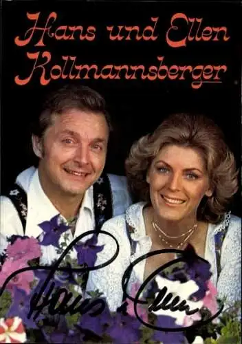 Ak Schauspieler und Sänger Hans und Ellen Rollmansberger, Portrait, Autogramm