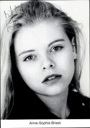Ak Schauspielerin Anne-Sophie Briest, Portrait, Autogramm