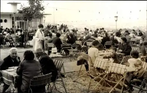 Ak Gera Thüringen, Terrassenpartie, Hoh Osterstein