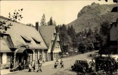 Foto Oberhof im Thüringer Wald, Partie am Bahnhof